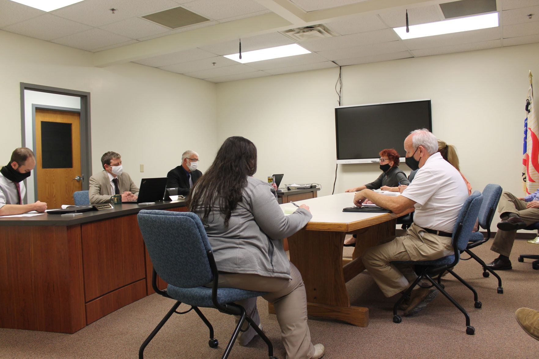 Commissioners have a busy morning